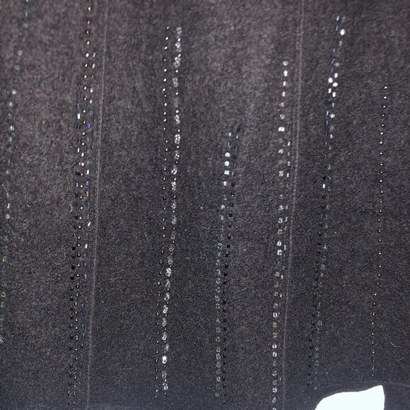 Vintage Imperial 100% Wool Skirt Black Size 2 - Picture 4 of 4